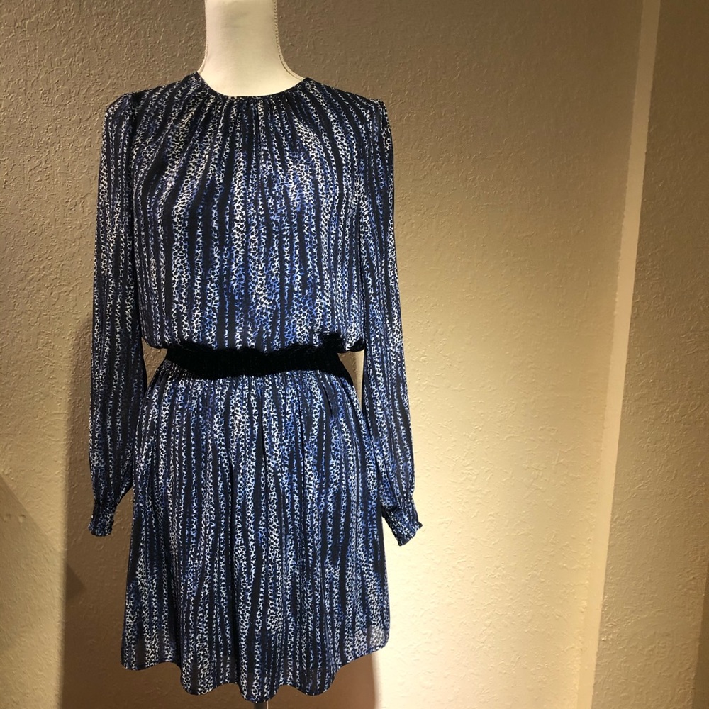 Micheal kors blue print dress
